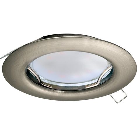Spot encastrable, projecteur en acier nickel mat, luminaire (1/5)