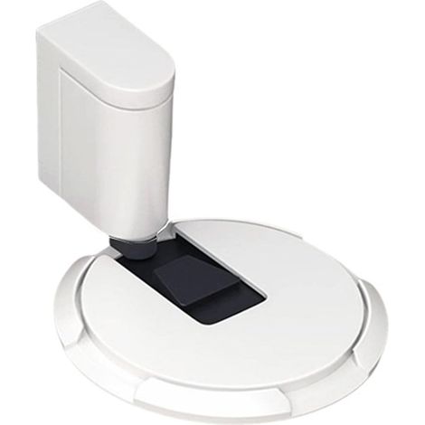 Deurhouder - Mechanische Vloerdeurstop - Windbestendig - Boorvrij Installatie - Zinklegering Keramisch Wit - 1 Stuk (1/5)