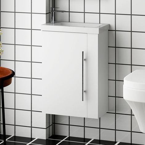 Ducha Casa Mueble Armario de baño,armario de pared,44 x 23 x 60 cm, diseño moderno,color blanco.