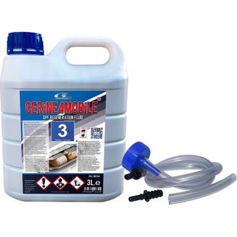 Topcar – Additif FAP cérine bleu Powerflex pour PSA/Ford 03/2010 – 3 litres – Réduit la température de combustion des suies (1/4)