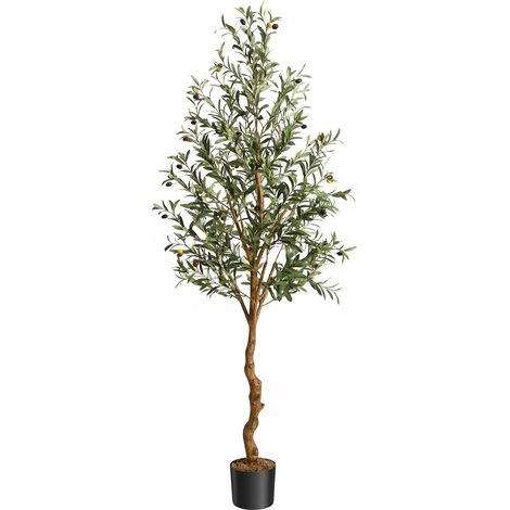 Arbre Artificiel Plante Artificielle Olivier Faux, Grandes Plantes Arbre Vert Avec Pot Décoration Pour Intérieur Extérieur Maison Bureau Restaurant Jardin (1/5)