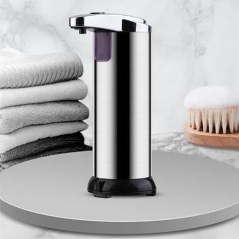 Automatischer, berührungsloser Seifenspender mit wasserdichtem Sockel, 250 ml Flüssigseife, geeignet für Küche, Bad und Hotel (1/3)