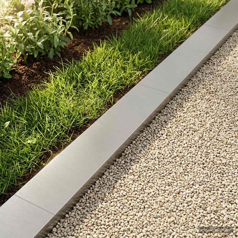 vidaXL Perfil de cobertura para jardín 10 uds. 100 x 20 x 5 cm (1/5)