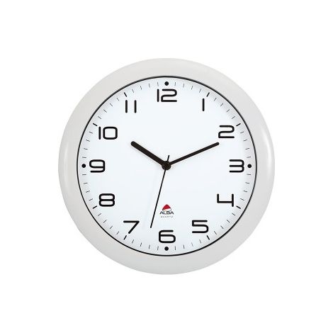 ALBA HORLOGE SILENCIEUSE 30CM QUARTZ - BLANC - 30,5X30,5X5CM HORNEW BC (1/5)