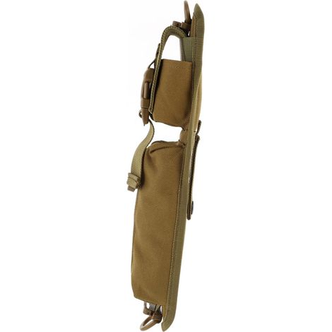 [NIE BENUTZT]Camping Taschenlampe Tasche Reflektierende Träger Tragetasche Gürtel Taschenlampe Jagd Zubehör Oxford Tuch Khaki (1/5)