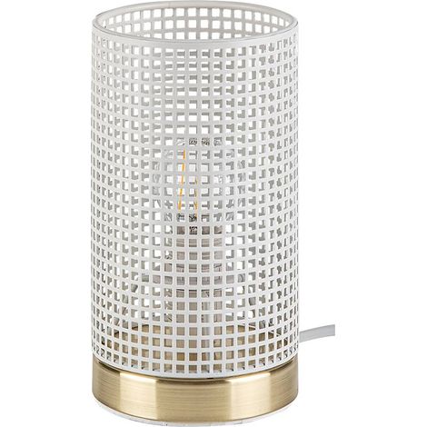 LAMPADA DA TAVOLO BOOGIE BIANCO/GOLD E14 (1/5)