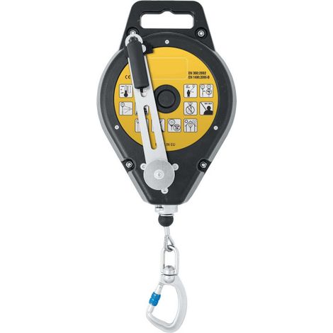 Retráctil rescatador de cable de 25 m con manivela para trípodes (1/2)
