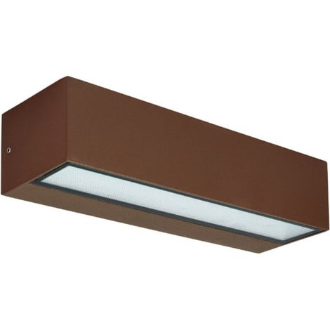 Applique classico gea led ges2245 led ip65 alluminio marrone biemissione