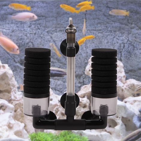 Filtre à Air Mini Aquarium Épurateur de Déchets pour Petit Bassin Plantes et Poissons Filtre Biologique Compact - AUTRES (1/5)