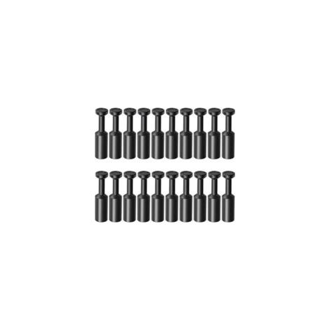 Confezione da 20 raccordi a innesto rapido, 6 mm - Materiale plastico resistente, facile da installare, adatto per sistemi pneumatici. - Crezuo