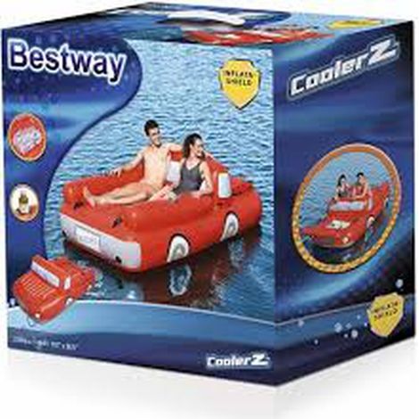 BESTWAY camion hinchable + nevera 280x149 cm 43192 , Camión hinchable + nevera 280 x 149 cm 43192. -Capacidad máxima de carga: 180 kg. -Número máximo de personas: dos adultos. -Tam (1/5)