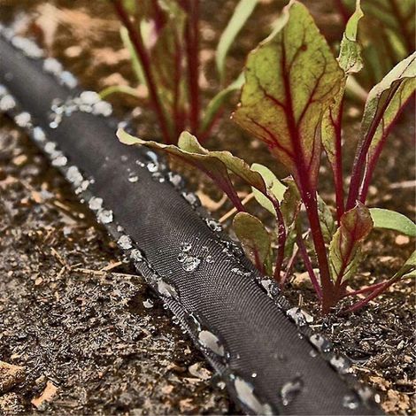 Flat Soaker Hose 50Ft, Heavy Duty Double Layer Design, Drip Irrigation Hose Saves 80% Water, Leak P (1/5)