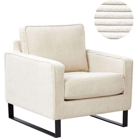 Armchair VIND Corduroy Light Beige (1/5)
