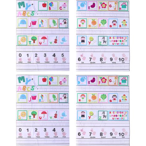2 Planches Adhésives Effaçables en PVC Réutilisables pour Mur - Alphabet Éducatif Maternelle (1/5)