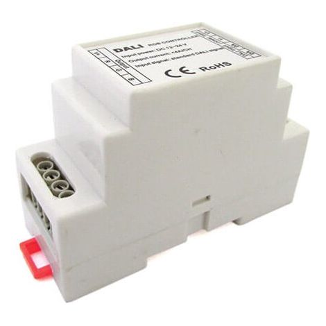 DALI Led RGB Controller Centralina 3 Canali DC12V 24V 3X4A Attacco Guida Rotaia DIN DL111
