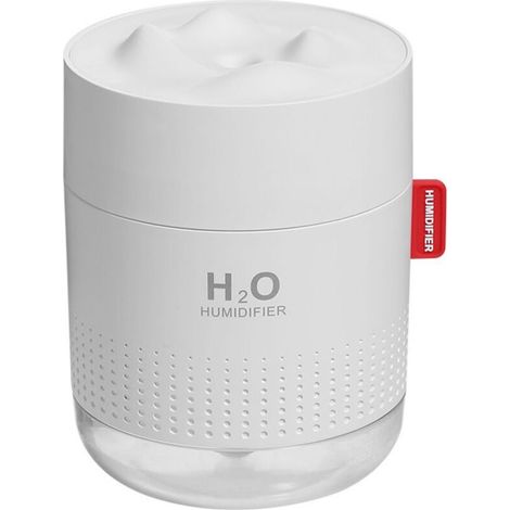 Humidificador de aire, humidificador ultrasónico silencioso de 500 ml con 2 modos de niebla, luz LED, apagado automático cuando se acaba el agua, para el hogar, oficina, sala de estar, habitación del  (1/5)