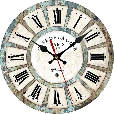 Horloge murale CQ1001-6 Style européen Bois Déco salon (1/4)