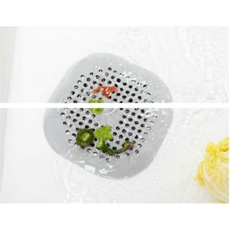 Filtre À Cheveux - Silicone - Ventouse - Pour Évier Et Douche - 2 Pièces (1/4)