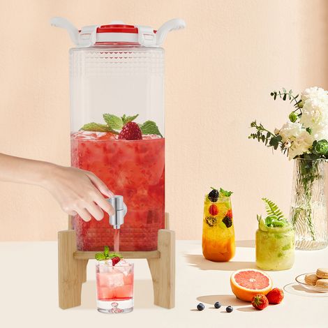 Dispensador de bebidas de acero inoxidable 304, dispensador de bebidas con grifo (1/5)