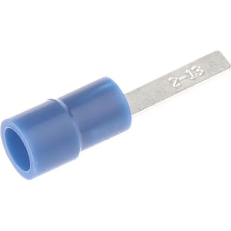 Cosse à sertir type languette Isolée RS PRO, 2.4mm x 0.8mm Bleu, 1.5mm² - 2.5mm²