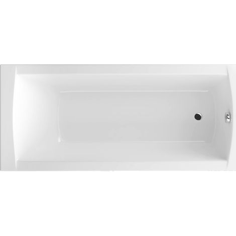 Excellent Baignoire Rectangulaire Aquaria - 150x70 cm - Blanc Brillant - Design Élégant et Confortable (1/3)