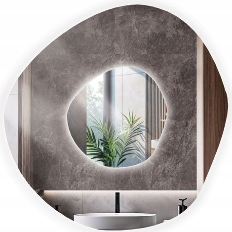 ELIOS LED-Spiegel 70x70, unregelmäßige ovale Form (1/5)