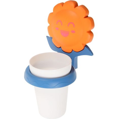s Bathroom Brush and Cup Holder Cartoon Design No Drilling