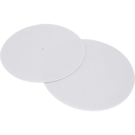 Lot de 2 tapis de plateau de 30 cm (12 pouces) en feutre antistatique et antidérapant pour platine vinyle domestique (1/5)
