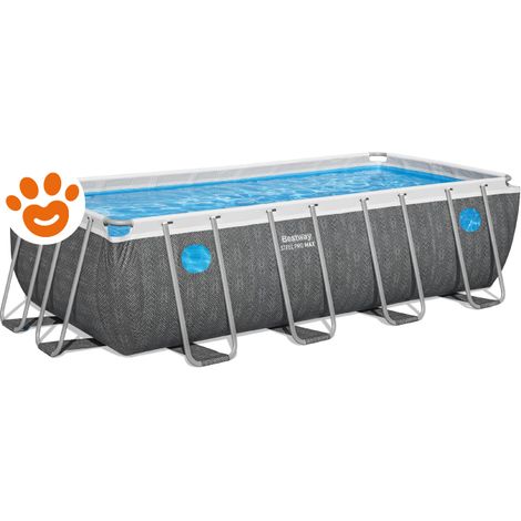 Piscina da giardino con struttura 488 x 244 x 122 cm 10 in 1 Bestway 561 MB