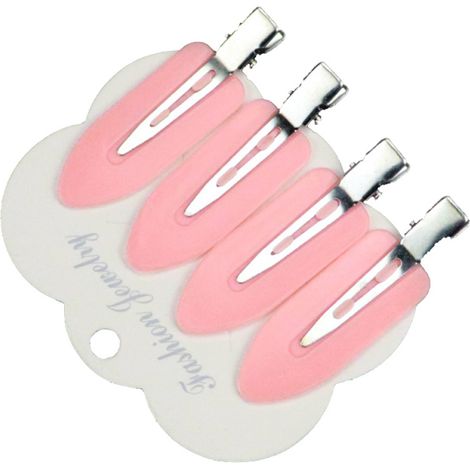 Juego de 4 pinzas metálicas para el cabello, que no se doblan, para niñas y mujeres, accesorios de maquillaje y para el cabello. (1/5)