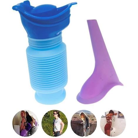 Urinoir d'urgence Portable de 750ml,Mini bouteille de pipi,rétractable, Portable,voyage,toilette personnelle,pour enfants et (1/5)