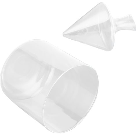 Carafe en Verre 1000ml avec Seau à Glace pour Vin et Cocktails - Aérateur à Champagne pour Bar à Domicile