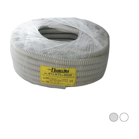 TUBO SPIRALATO PER IMPIANTI DI CLIMATIZZAZIONE- Bianco - Diam. 16- DC- metri 30