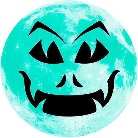 Sticker mural décoratif lumineux pour chambre d'enfant, décoration d'Halloween, adhésif pour plafond ou mur, porte, fenêtre, chambre, fête-grimace 3 (1/5)