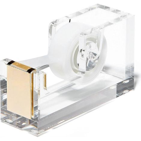Klebebandabroller – Goldfarbener Tischabroller für transparentes Klebeband – Dekoratives Accessoire für Zuhause, Schule oder Büro (1/5)