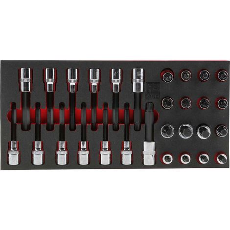 Jeu de douilles RS PRO 1/2" Carré 29 pièces ( Prix pour 1 ) (1/2)