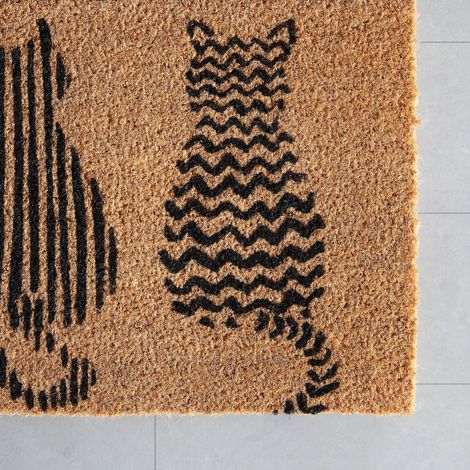 Mömax Fußmatte Welcome Cats in Braun ca.40x60cm (1/3)
