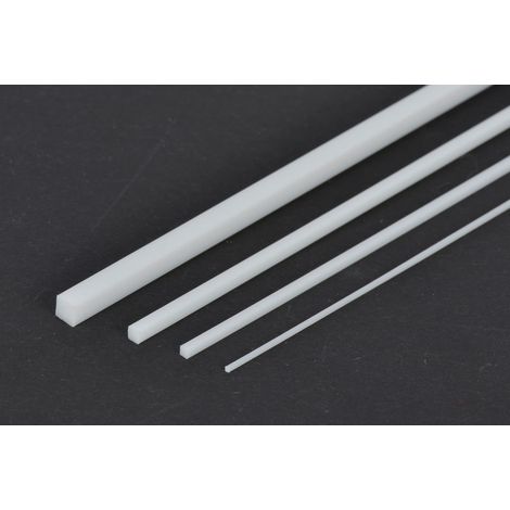 TAMIYA 70130 - Profilo Quadrato 3 x 3 mm, 10 Pezzi, in plastica, 400 mm, Colore: Bianco