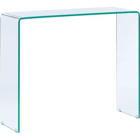 Consola transparente 90 x 30 cm rectangular minimalista Kendall (1/5)