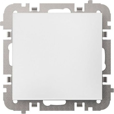 Interrupteur unipolaire Santra sans cadre, encastré, blanc 4110-10