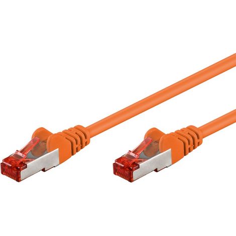 INTELLINET Cavo di rete Patch in CCA Schermato Cat. 6 Arancio S/FTP 3 m Bulk