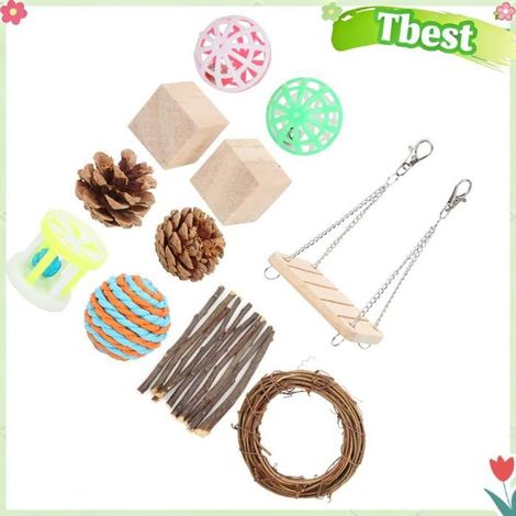 Tbest Jouets à mâcher pour hamster Les Animaux de Compagnie comme Les Hamsters et Les Cochons D'Inde Vont Adorer animalerie jouet (1/5)