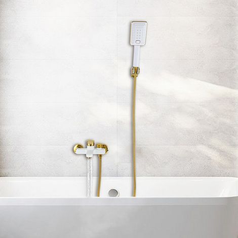 Badewannenarmatur mit Handbrause, Bademischbatterie für das Badezimmer, Brausegarnitur