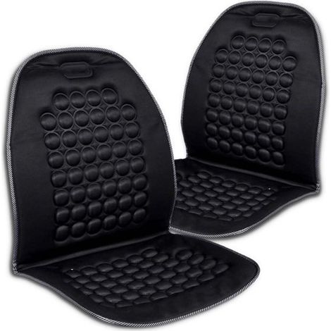Lot de 2 pièces : coussin de massage, tapis et housse de siège pour voiture, jeep, camion — pour la maison ou le bureau.