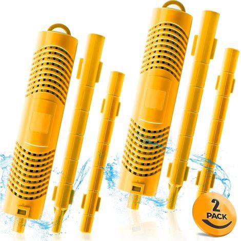 Bâtonnets minéraux pour filtres de spa, durée de vie de 4 mois, jaune, 2 pièces (1/5)