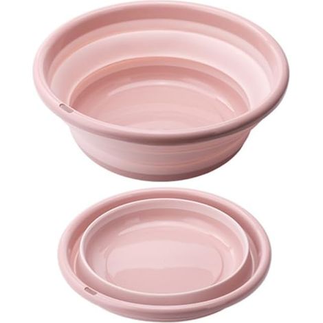 Lavabo Pliable Portable Bassine Pliante 25.00 X 9.00 X 5.00 Cm Seau Pliant Gain De Place pour Camping Pique- Randonnée Jardinage Lavage Et Cuisine (1/5)