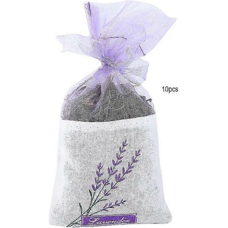 10 sachets parfumés suspendus aux fleurs séchées, désodorisant d'ambiance, sachet parfumé à la menthe (1/5)