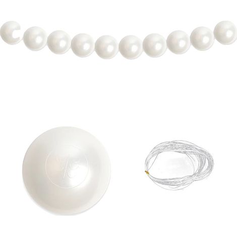 Ghirlanda di sfondo, fili di perle finte fai da te, decorazione elegante per soffitto e pareti, m (1/2)