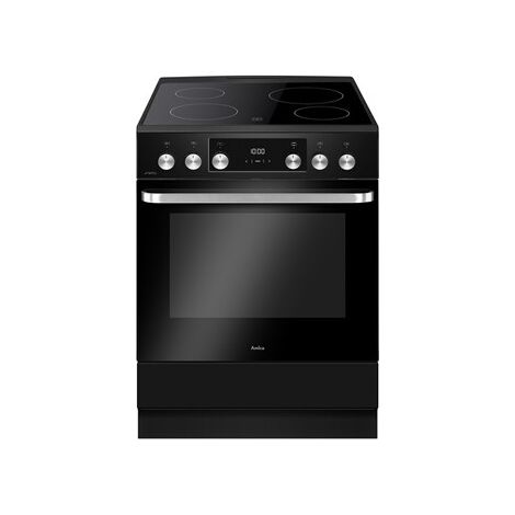 Amica – Cuisinière vitrocéramique 4 foyers – Plaque à induction – Four électrique 77L – Classe A – Nettoyage catalytique – ACV7005RN
