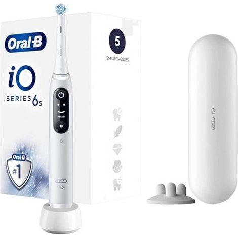 Oral-B - Cepillo de dientes eléctrico iO Series 6S, blanco 4210201438069